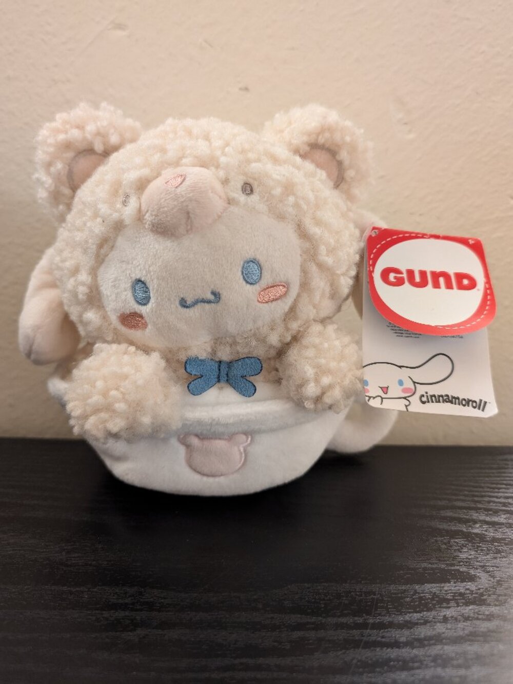 NWT GUND Sanrio Official Cinnamonroll Café Latte Teddy Bear Plush 6"